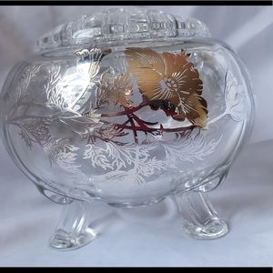 Vintage silver plated flower frog vase